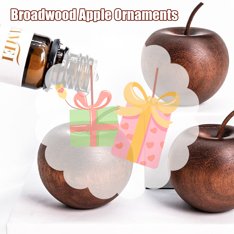 Home Fragrance For Diffuser - 1PCS Of Wooden Apple Shaped Essential