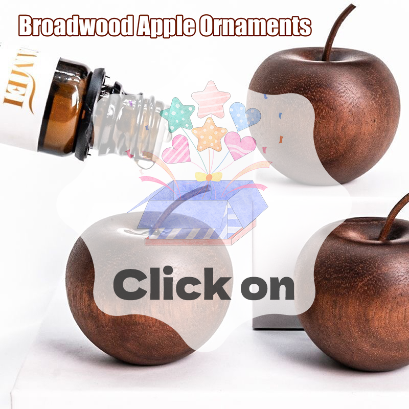 Home Fragrance For Diffuser - 1PCS Of Wooden Apple Shaped Essential