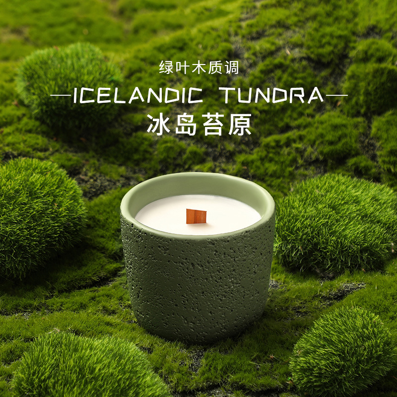 Home Fragrance Luxury - 200g Icelandic Tundra Cement Aromatherapy Candle