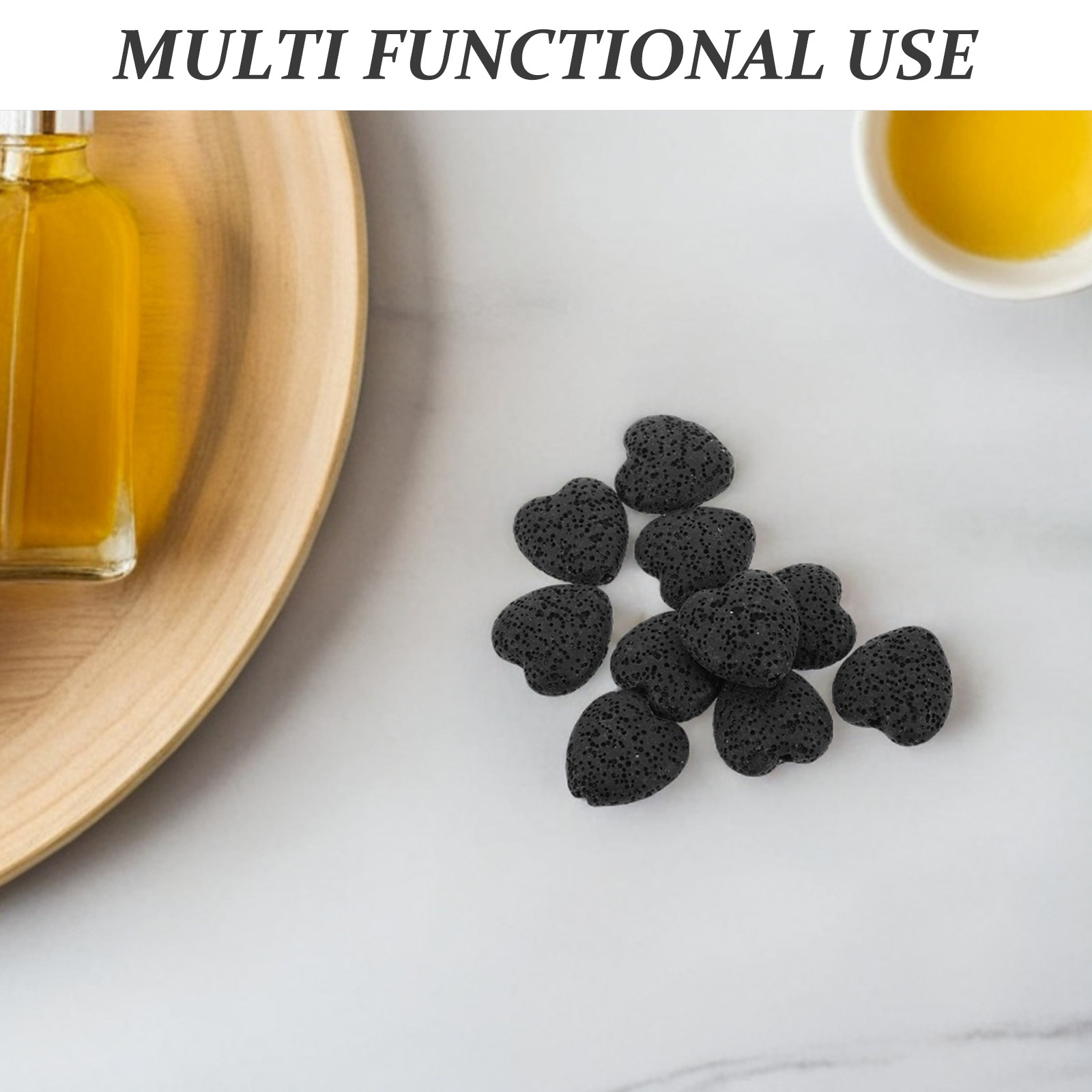 20Pcs Heart Volcanic Lava Rock - đánh giá và giá Home Fragrance For Diffuser