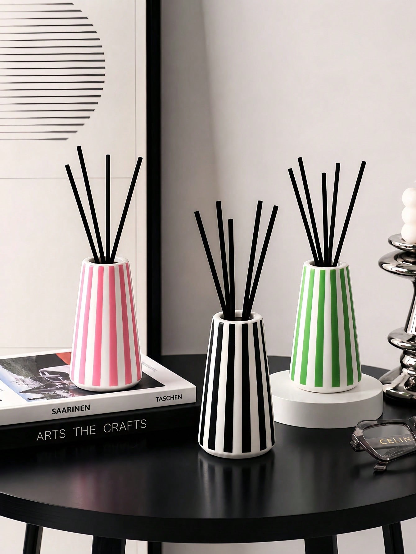 1pc Nordic Minimalist Striped  - đánh giá và giá Home Fragrance Diffuser Sticks