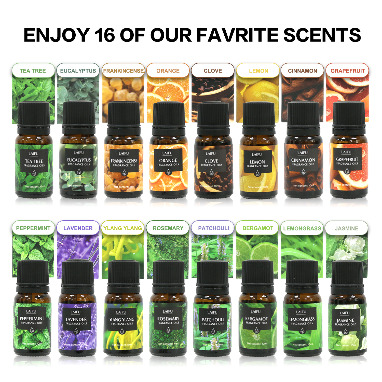 16x10ml Essential Oils Set for - đánh giá và giá Home Fragrance Mist
